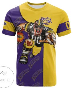 NCAA LSU Tigers Custom Number Go On T-Shirt
