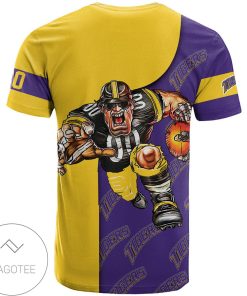 Alternative view of NCAA LSU Tigers Custom Number Go On T-Shirt