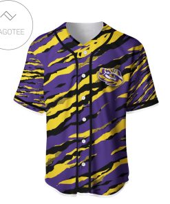 NCAA LSU Tigers Sport Style Baseball Jersey