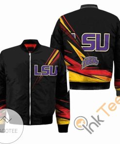 NCAA LSU Tigers Black Logo Bomber Jacket