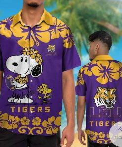 NCAA LSU Tigers Snoopy Hawaiian Shirt