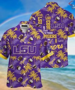 NCAA LSU Tigers Purple Hawaiian Shirt
