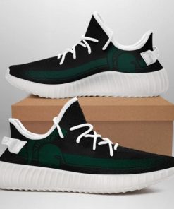NCAA Michigan State Spartans White Yeezy Boost Sneakers - Image 3