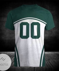 Alternative view of NCAA Michigan State Spartans Custom Text Number White T-Shirt