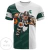 NCAA Michigan State Spartans Custom Number Go On T-Shirt