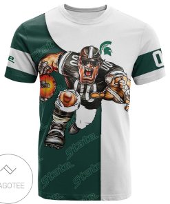 NCAA Michigan State Spartans Custom Number Go On T-Shirt