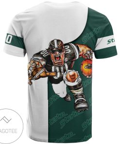 Alternative view of NCAA Michigan State Spartans Custom Number Go On T-Shirt