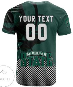 Alternative view of NCAA Michigan State Spartans Custom Text Number Special Edition T-Shirt