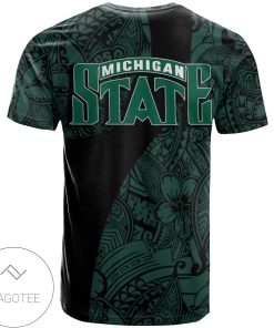 Alternative view of NCAA Michigan State Spartans Polynesian T-Shirt