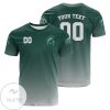 NCAA Michigan State Spartans Custom Text Number Green T-Shirt