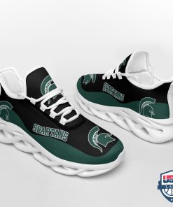 Alternative view of NCAA Michigan State Spartans Green Black Max Soul Shoes