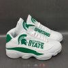 NCAA Michigan State Spartans White Air Jordan 13 Shoes