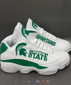 NCAA Michigan State Spartans White Air Jordan 13 Shoes