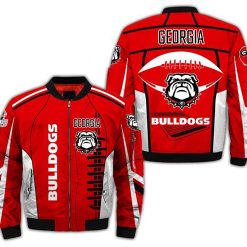 NCAA Georgia Bulldogs Red Bomber Jacket