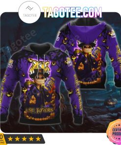 NCAA LSU Tigers Jack Skellington Halloween Pullover Hoodie