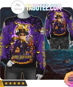 NCAA LSU Tigers Jack Skellington Halloween Sweatshirt