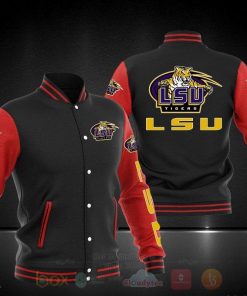 NCAA LSU Tigers Black Baseball Jacket