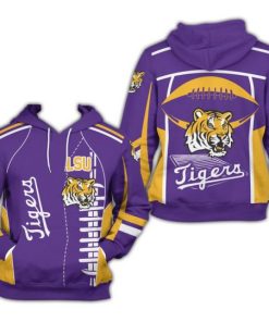 NCAA LSU Tigers Purple Pullover Hoodie