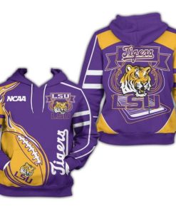 NCAA LSU Tigers Fire Ball Pullover Hoodie
