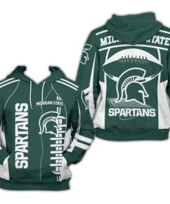 NCAA Michigan State Spartans Green Pullover Hoodie