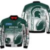 NCAA Michigan State Spartans Fire Ball Bomber Jacket