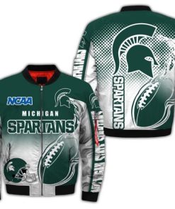 NCAA Michigan State Spartans Fire Ball Bomber Jacket