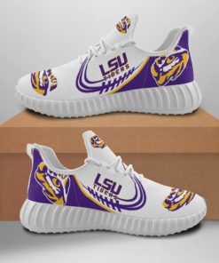 NCAA LSU Tigers White Reze Sneakers