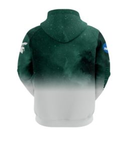 Alternative view of NCAA Michigan State Spartans Green White Logo Pullover Hoodie