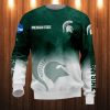 NCAA Michigan State Spartans Green White Logo Sweatshirt