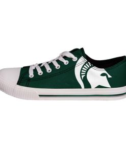 NCAA Michigan State Spartans Green Low Top Shoes - Image 3