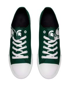 Alternative view of NCAA Michigan State Spartans Green Low Top Shoes