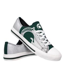 NCAA Michigan State Spartans White Low Top Shoes