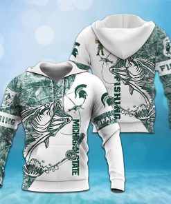 NCAA Michigan State Spartans Fan Fishing Lover Pullover Hoodie