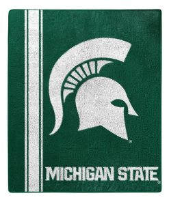Alternative view of NCAA Michigan State Spartans Green Fleece Blanket
