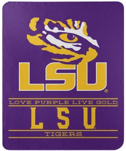 NCAA LSU Tigers Special Design Fleece Blanket