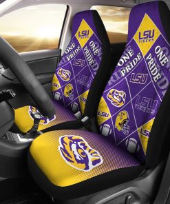 NCAA LSU Tigers Pride Flag Car Seat Covers