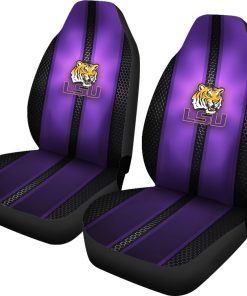 Alternative view of NCAA LSU Tigers Incredible Line Pattern Car Seat Covers