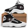 NCAA Georgia Bulldogs Black Air Jordan 13 Shoes