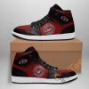 NCAA Georgia Bulldogs Red Black Air Jordan 1 High Sneakers