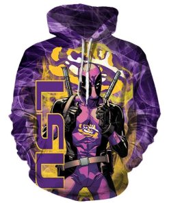 NCAA LSU Tigers Deadpool Pullover Hoodie