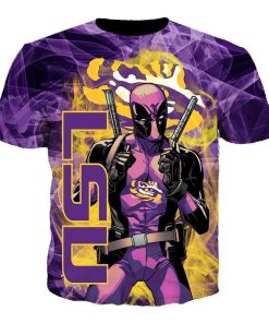 NCAA LSU Tigers Deadpool T-Shirt