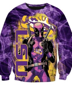 NCAA LSU Tigers Deadpool Sweatshirt