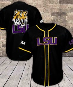 NCAA LSU Tigers Black Baseball Jersey