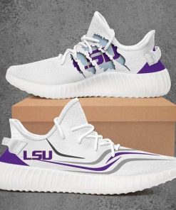 NCAA LSU Tigers Tearing Open Logo Yeezy Boost Sneakers V2