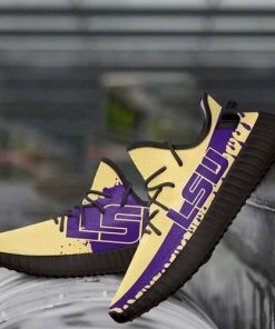 NCAA LSU Tigers Logo Yeezy Boost Sneakers