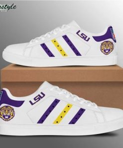 NCAA LSU Tigers White Stan Smith Shoes