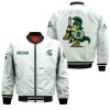 NCAA Michigan State Spartans White Bomber Jacket