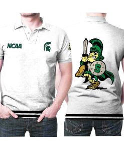 NCAA Michigan State Spartans White Polo Shirt