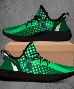 NCAA Michigan State Spartans Green Yeezy Boost Sneakers