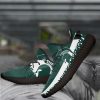 NCAA Michigan State Spartans Green White Yeezy Boost Sneakers